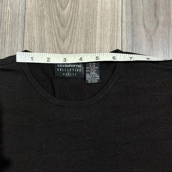 Liz Claiborne brown Silk blend blouse Size S - Picture 4 of 7